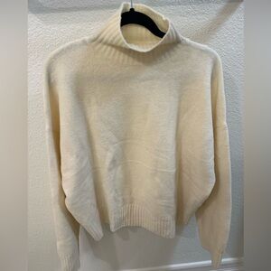 Zara Cream Turtleneck Sweater